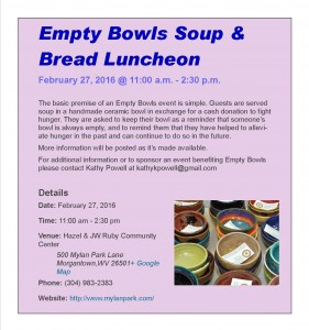Empty Bowls Soup and Bread Luncheon